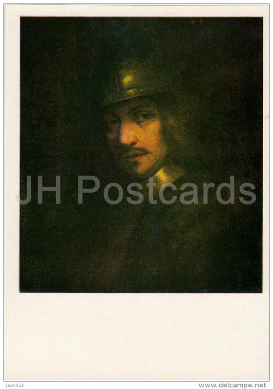 painting by Ferdinand Bol - Portrait of a Man - Dutch art - Russia USSR - 1984 - unused - JH Postcards