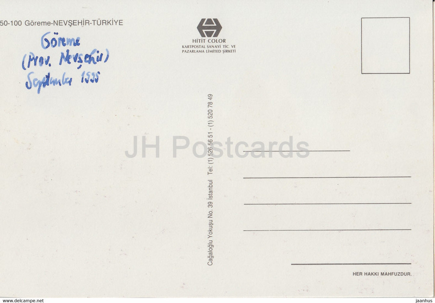 Goreme - Nevsehir - 1995 - Turkey - used