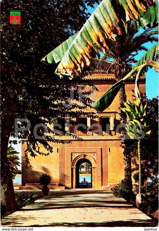 Marrakesh - Marrakech - Entree du pavillon de la Menara - entrance to the pavilion - 10 - 1977 - Morocco - used - JH Postcards