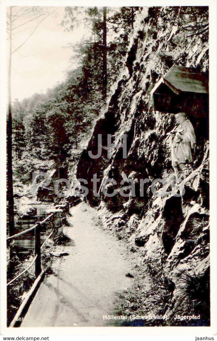 Hollental - Schwarzwald - Jagerpfad - old postcard - Germany - unused - JH Postcards
