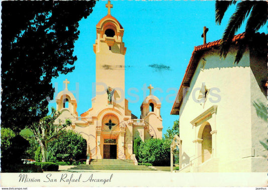 Mission San Rafael Arcangel - church - 1971 - USA - used - JH Postcards