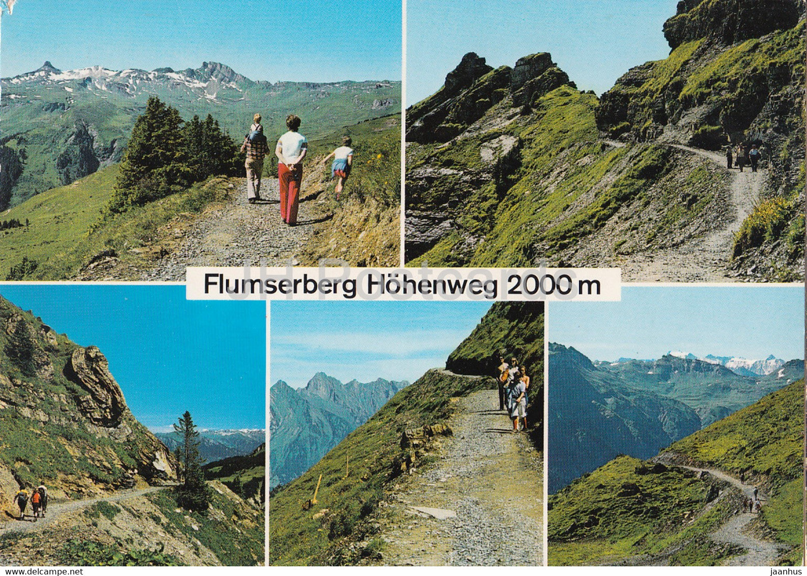 Flumserberg Hohenweg 2000 m - Prodkamm - Maschgenkamm - 2547 - 1988 - Switzerland - used - JH Postcards