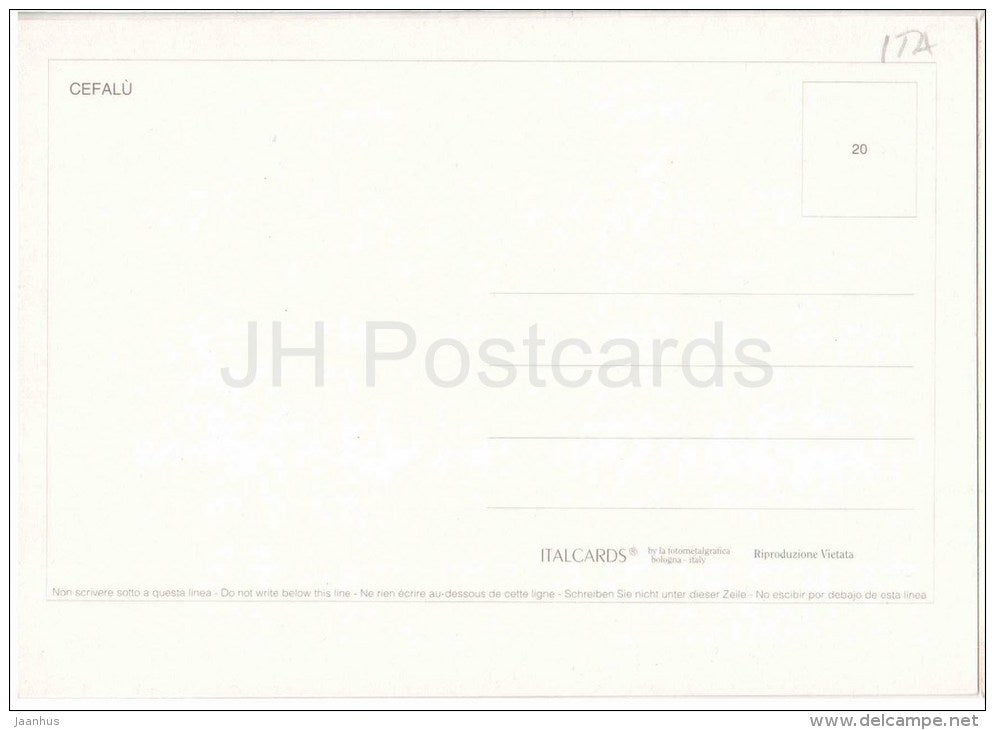 Cefalu Souvenir - Palermo - Sicilia - 20 - Italia - Italy - unused - JH Postcards