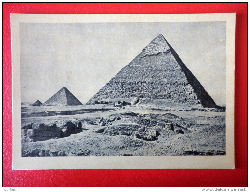 Pyramids of Giza , III Millennium BC - Egypt - Architecture of Ancient East - 1964 - Russia USSR - unused - JH Postcards