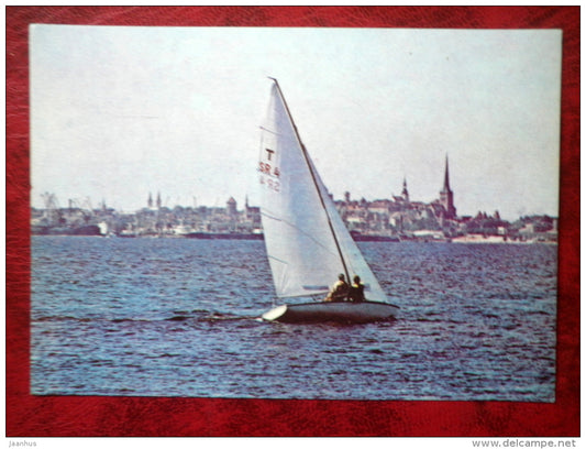 International Tempest class  - sailing boat - 1980 - Estonia USSR - unused - JH Postcards