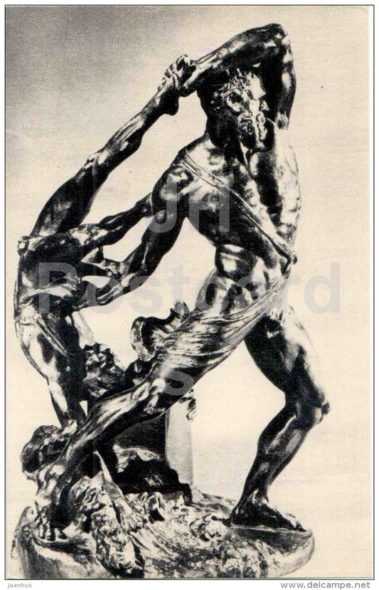 sculpture by Antonio Canova - Hercules and Lichas , 1790s - italian art - unused - JH Postcards