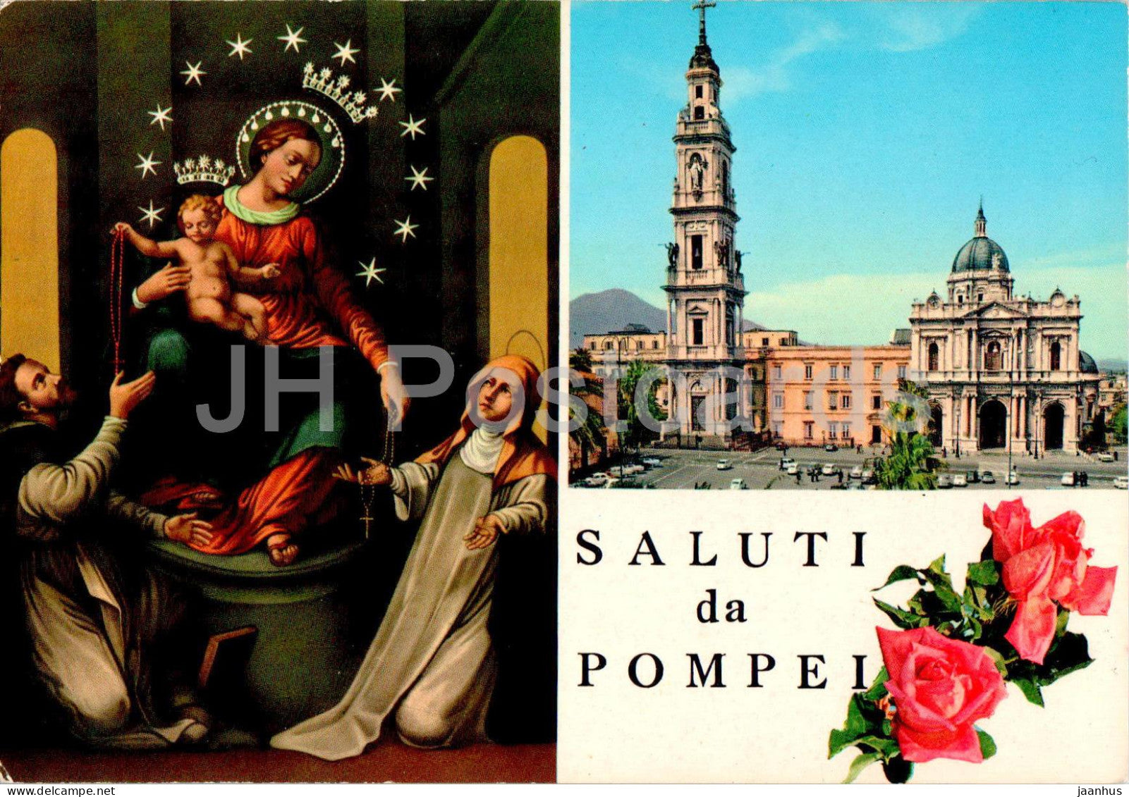 Saluti da Pompei - multiview - 139 - Italy - unused - JH Postcards