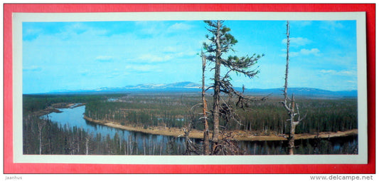 headwater river Ilych - Pechora-Ilych Nature Reserve - Komi Republic - 1982 - Russia USSR - unused - JH Postcards