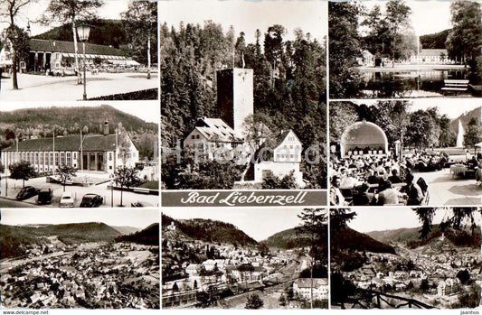 Bad Liebenzell - Schwarzwald - old postcard - 1956 - Germany - used - JH Postcards