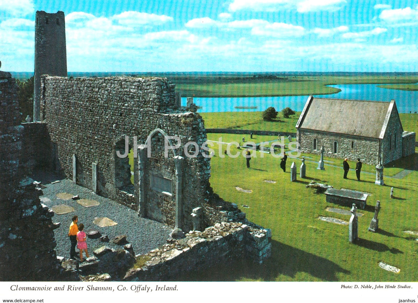 Clonmacnoise and River Shannon - Offlay - Ireland - unused - JH Postcards