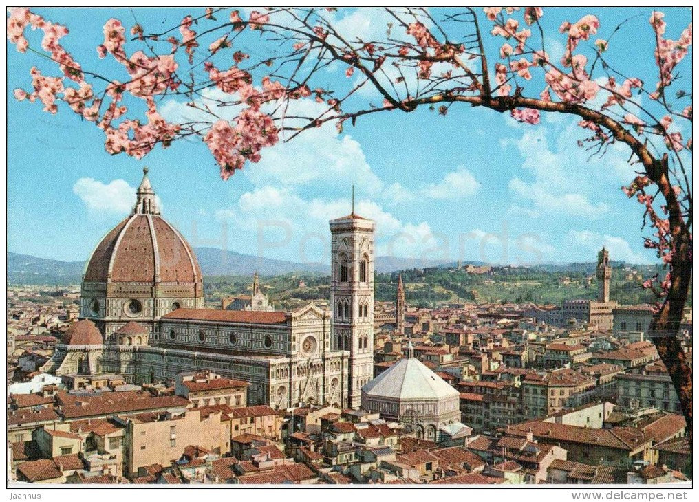 Citta d´incanto - panorama - Firenze - Florence - 144 - Italia - Italy - sent from Italy Firenze to Germany 1977 - JH Postcards