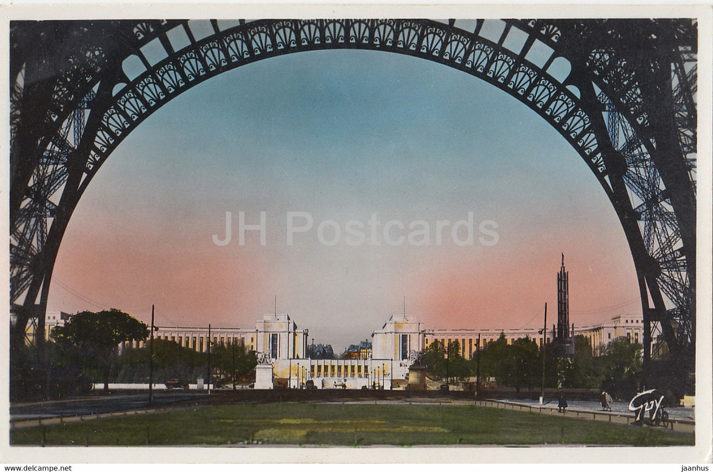 Paris Et Ses Merveilles - Le Trocadero sous la Tour Eiffel - 36 - old postcard - France - unused - JH Postcards