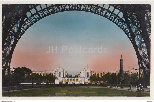 Paris Et Ses Merveilles - Le Trocadero sous la Tour Eiffel - 36 - old postcard - France - unused - JH Postcards