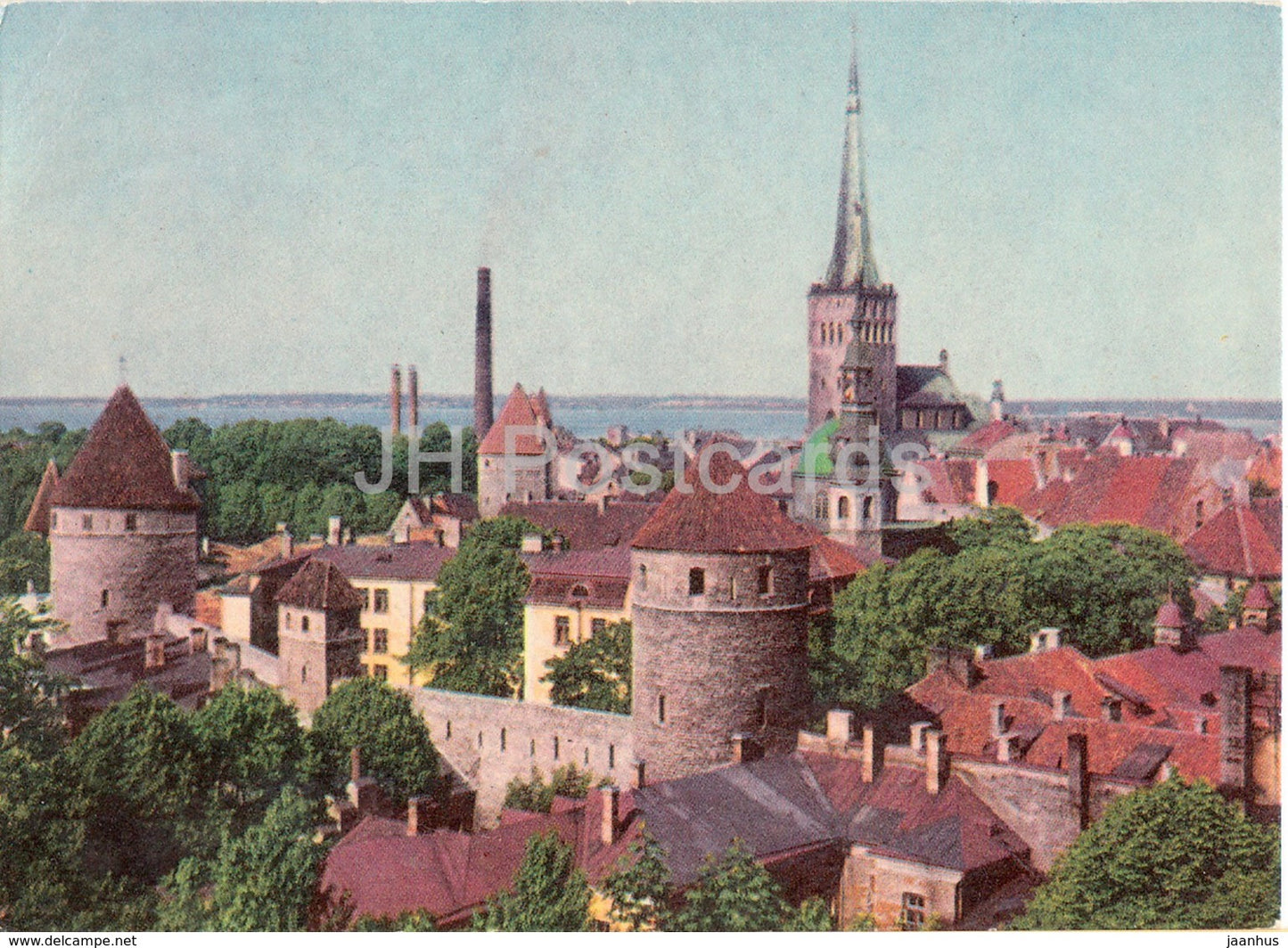 Tallinn - The Mediaeval part of Tallinn - 1972 - Estonia USSR - used - JH Postcards