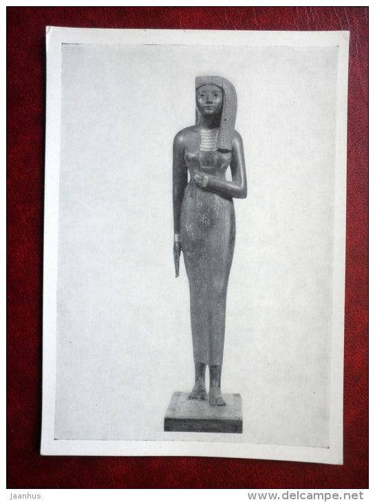 staue of Egyptian priestess Renai - Ancient Egypt - XVIII century BC - egyptian art - unused - JH Postcards