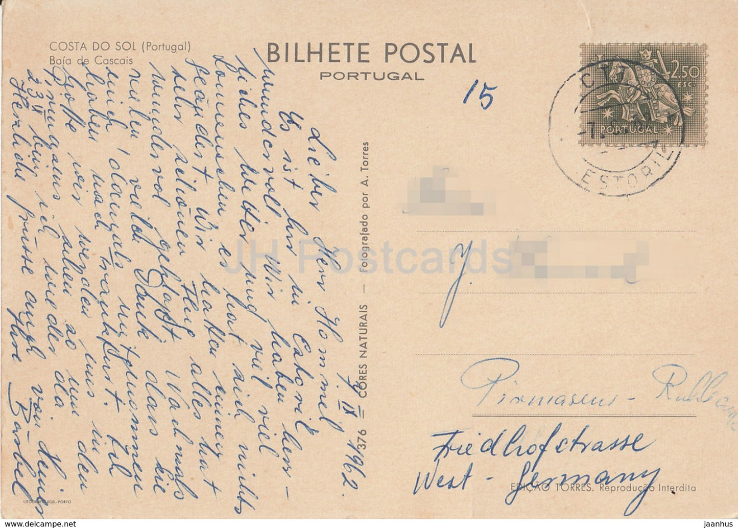 Costa Do Sol - Baia de Cascais - Segelboot - Bucht - 1962 - Portugal - gebraucht