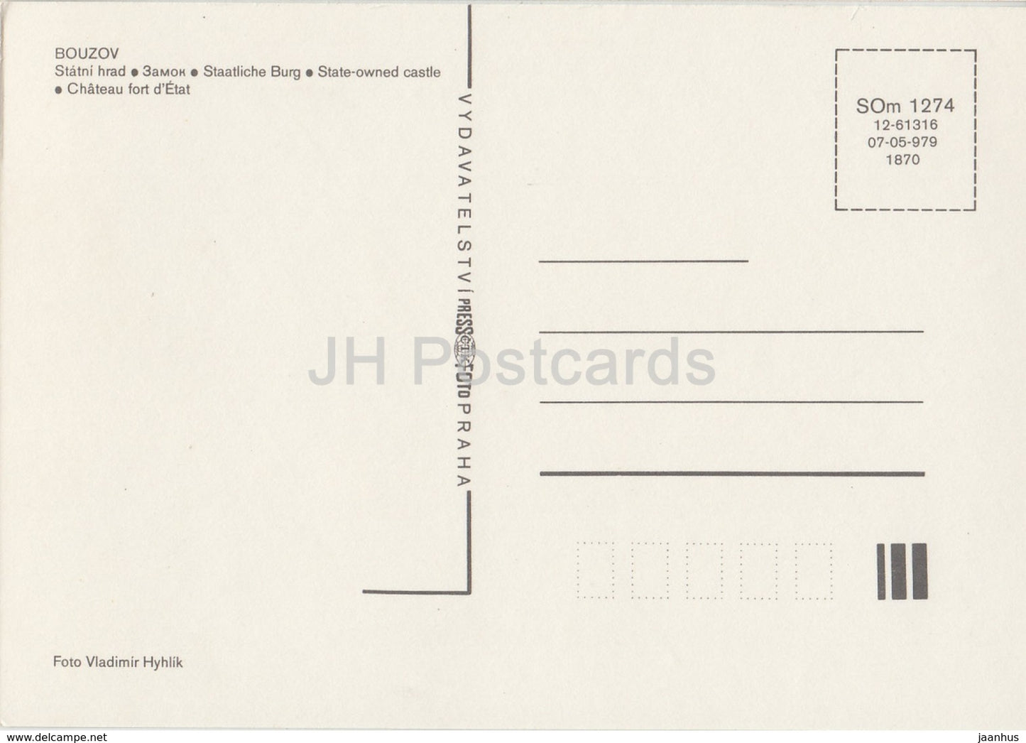 Bouzov - Château d'État - Tchécoslovaquie - République tchèque - inutilisé