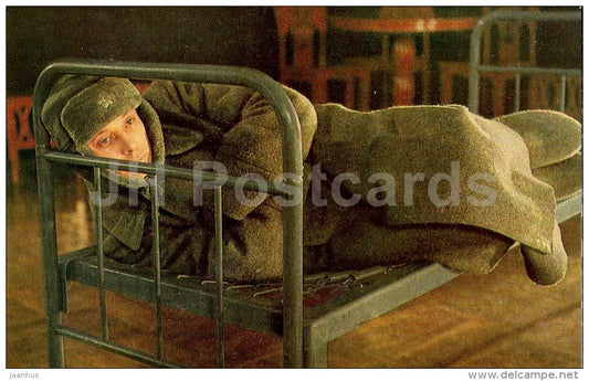 We saw death in person - actor O. Dal - soldier - Movie - Film - soviet - 1984 - Russia USSR - unused - JH Postcards