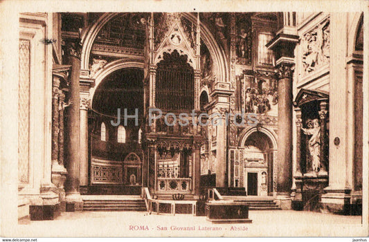 Roma - San Giovanni Laterano - Abside - old postcard - 1925 - Italy - used - JH Postcards