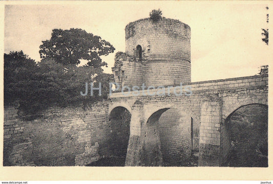 Chinon - Le Chateau - La Tour du Coudray - castle - 24 - old postcard - France - unused