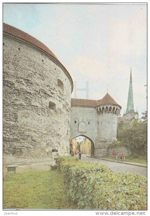 The Fore-Gate of the Great Shore Geat - Stout Margaret - Old Town - Tallinn - 1986 - Estonia USSR - unused - JH Postcards