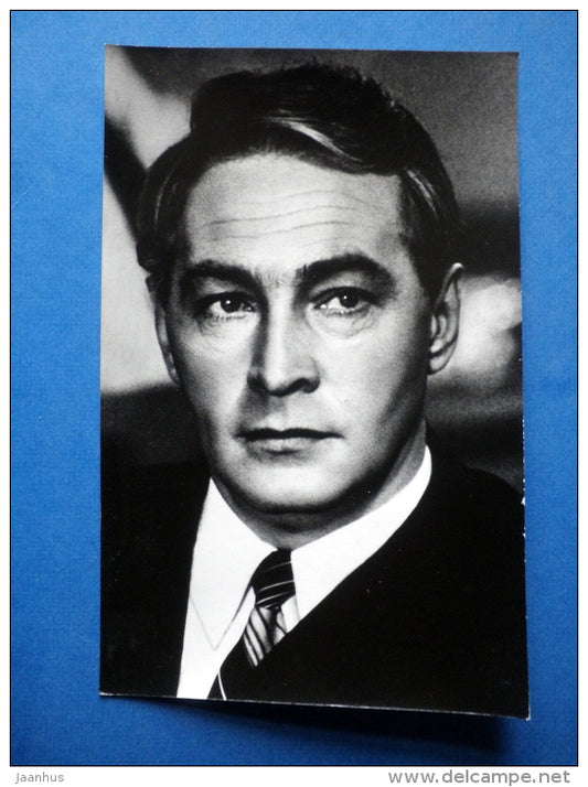 russian actor Vyacheslav Tikhonov - 1978 - Russia USSR - unused - JH Postcards