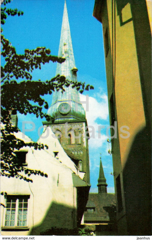 Riga - Old Town - Jacob's Church - 1976 - Latvia USSR - unused - JH Postcards
