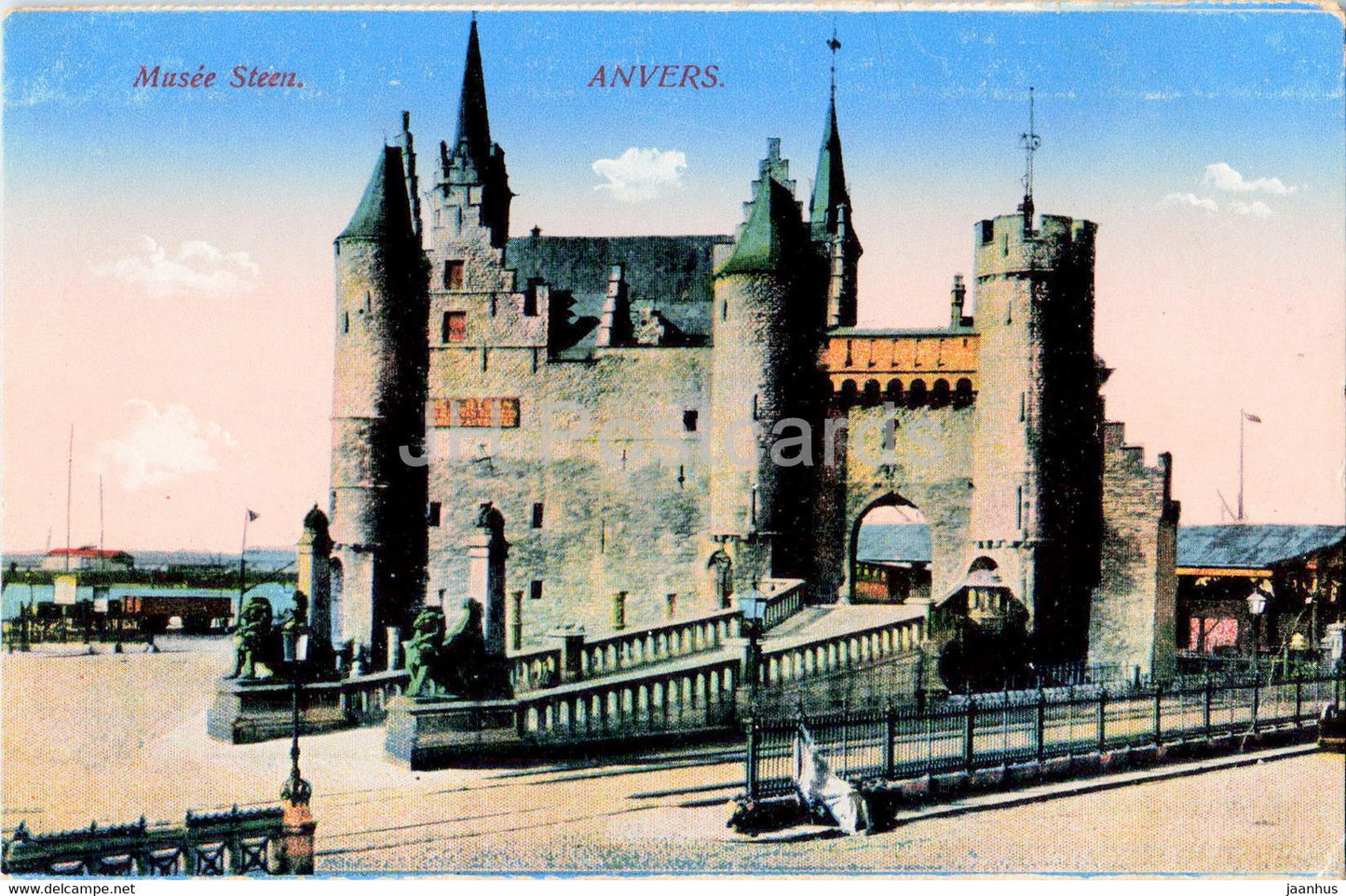 Anvers - Antwerpen - Musee Steen - museum - old postcard - 1916 - Belgium - used - JH Postcards