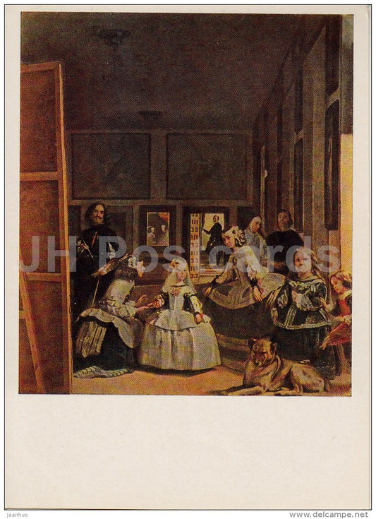 painting by Diego Velazquez - Las Meninas , 1656 - Spanish art - 1966 - Russia USSR - unused - JH Postcards
