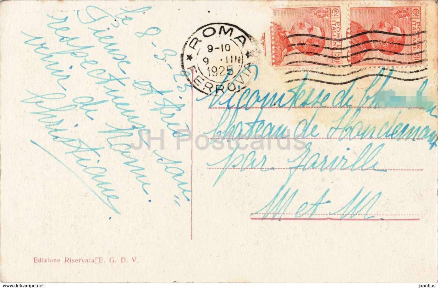 Roma - San Giovanni Laterano - Abside - old postcard - 1925 - Italy - used