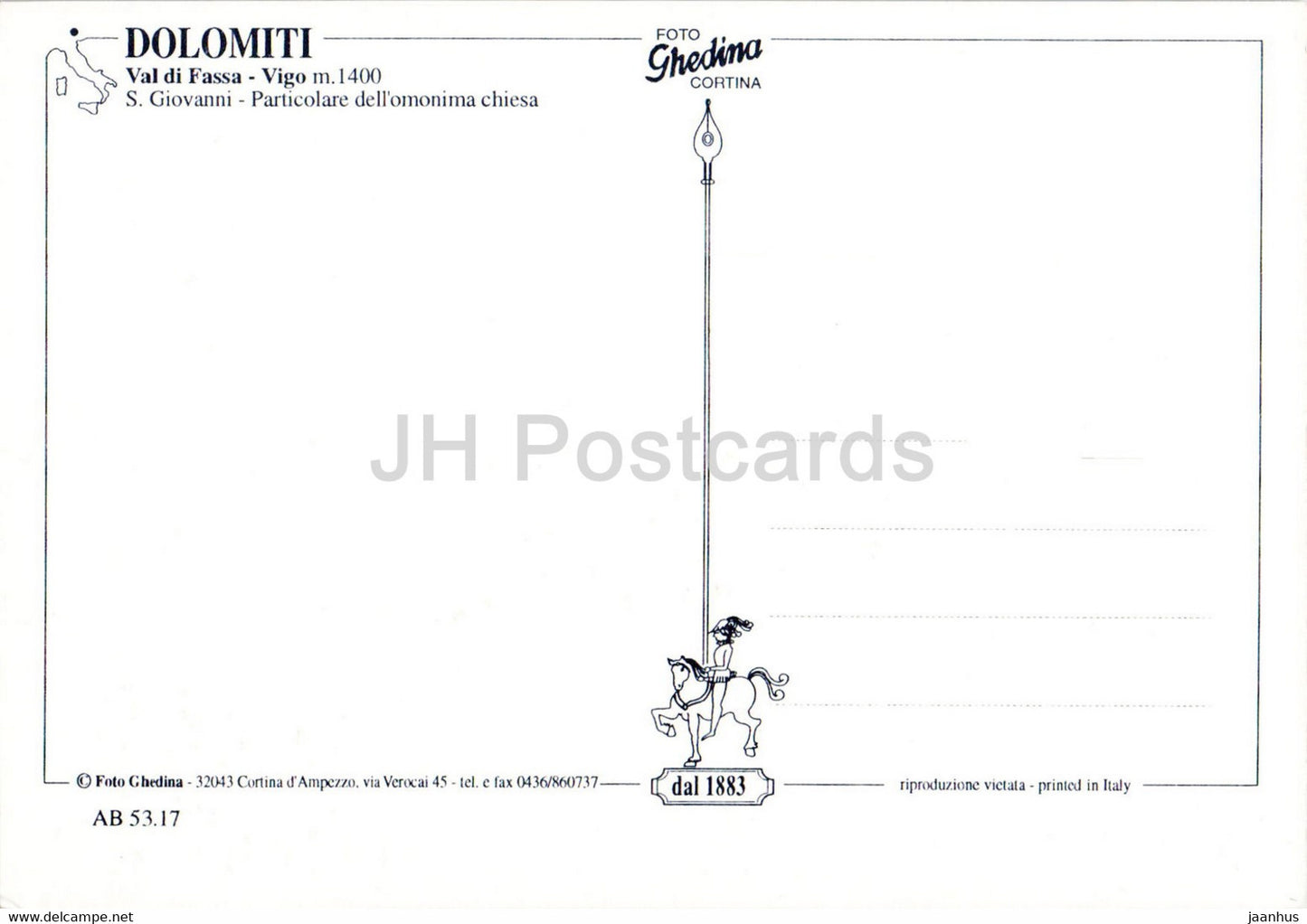 Val di Fassa - Vigo - S Giovanni - Chiesa - church - Italy - unused