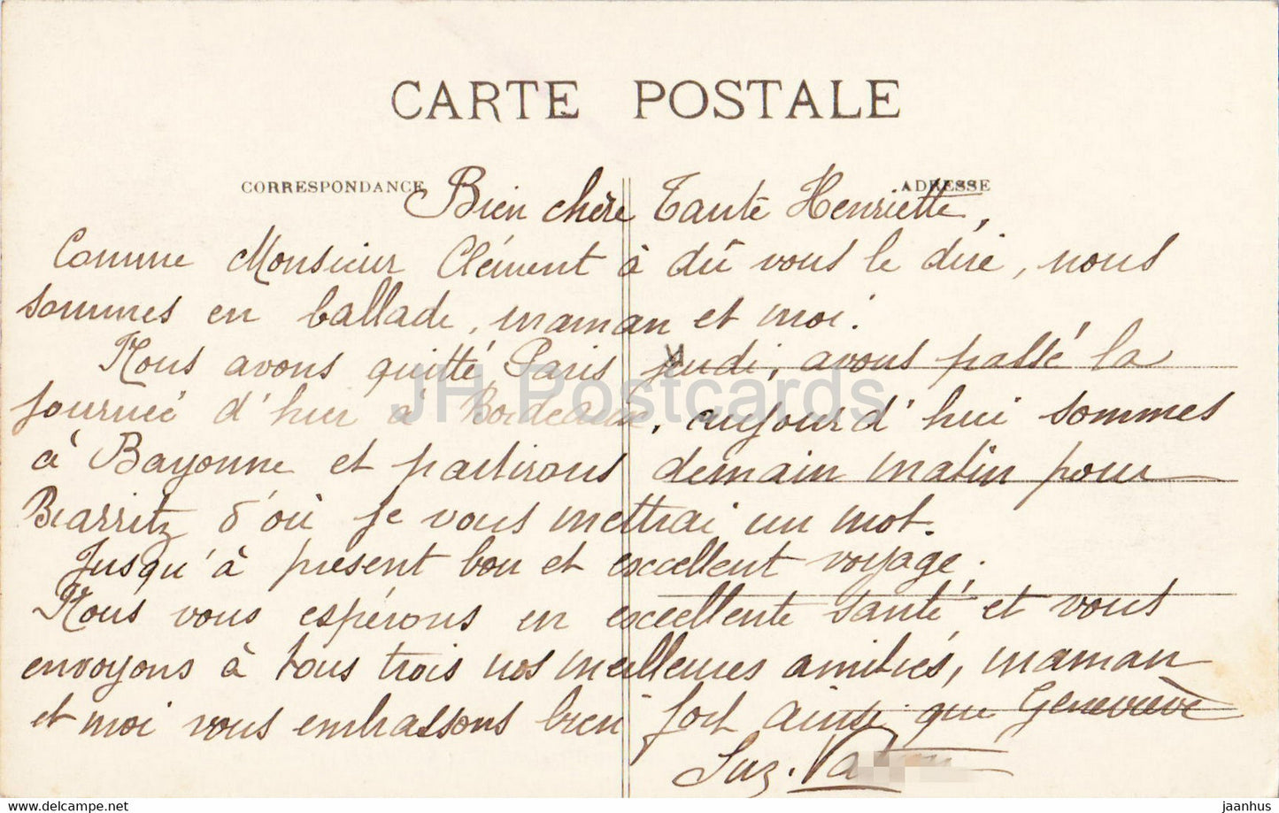 Bayonne - La Place du Reduit et le Pont Saint Esprit - Brücke - 85 - alte Postkarte - Frankreich - gebraucht