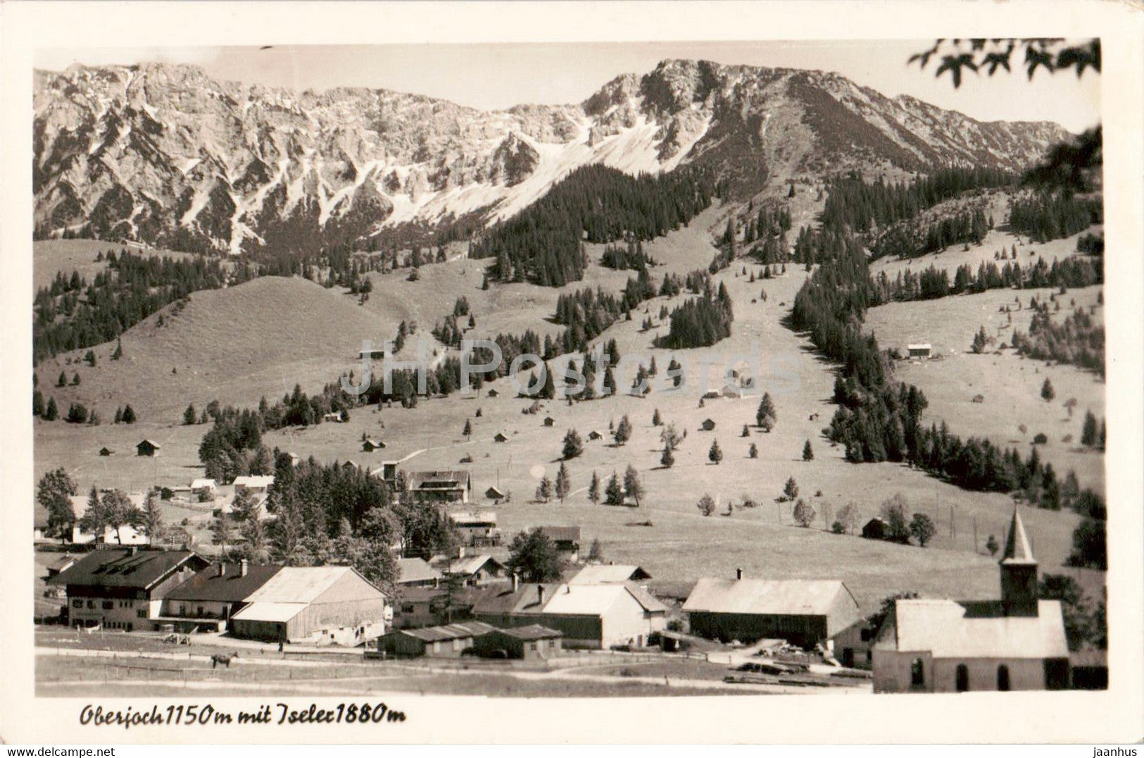 Oberjoch an der Passstrasse 1150 m - Iseler - old postcard - 1952 - Germany - used - JH Postcards