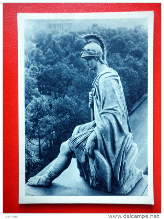 sculpture by F. Schedrin . Statue of a Warrior , 1812 - sculpture - russian art - unused - JH Postcards