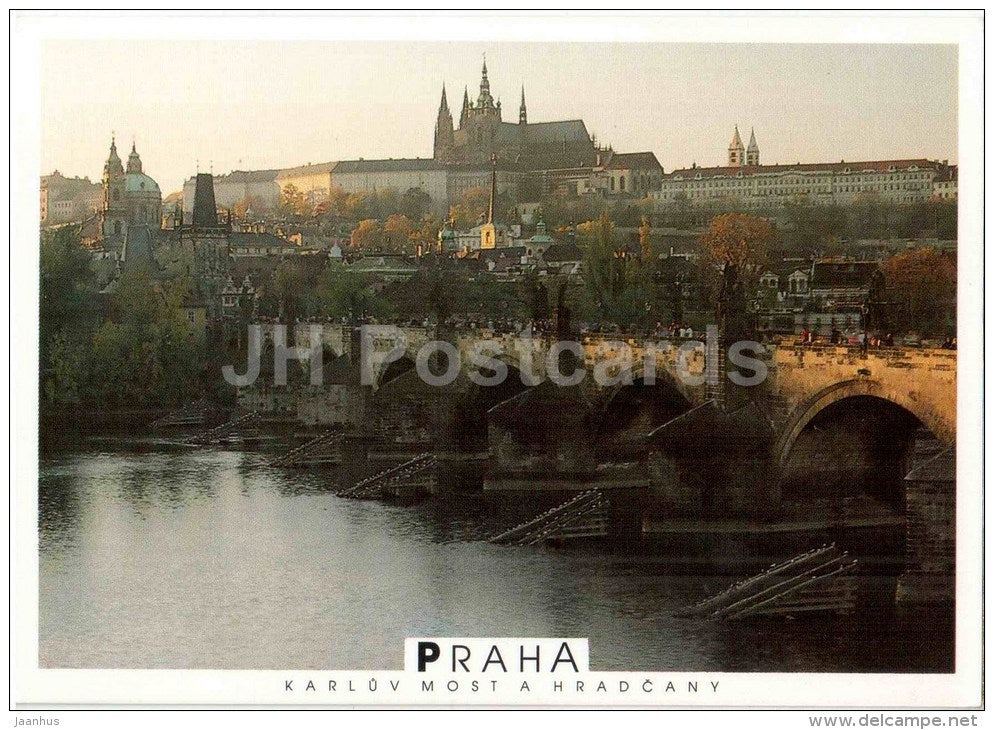 Charles Bridge - Praha - Prague - Czech - unused - JH Postcards