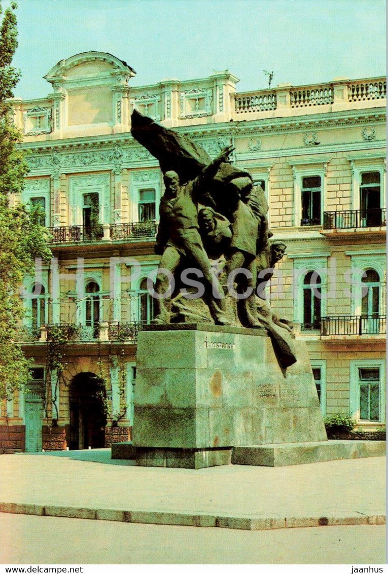 Odessa - Monument to the heroes of Potemkin -  postal stationery - 1983 - Ukraine USSR - unused - JH Postcards