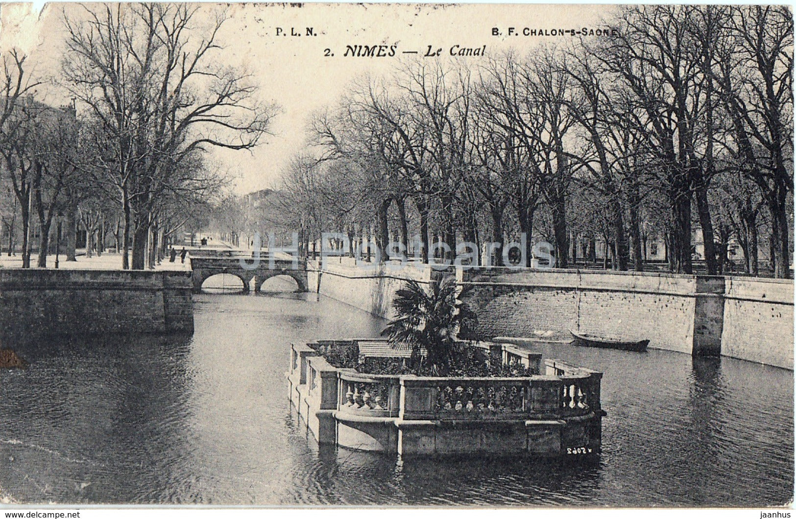 Nimes - Le Canal - 2 - old postcard - 1910 - France - used