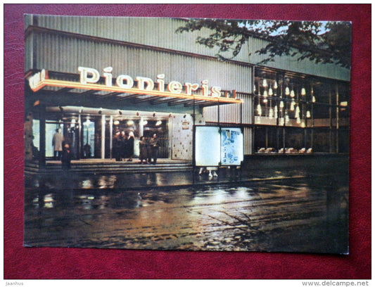 cinema Pionieris - Riga - old postcard - Latvia USSR - unused - JH Postcards