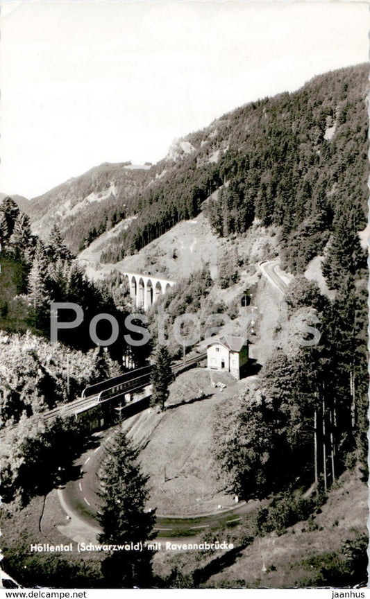 Hollental mit Ravennabrucke - 1962 - Germany - used - JH Postcards