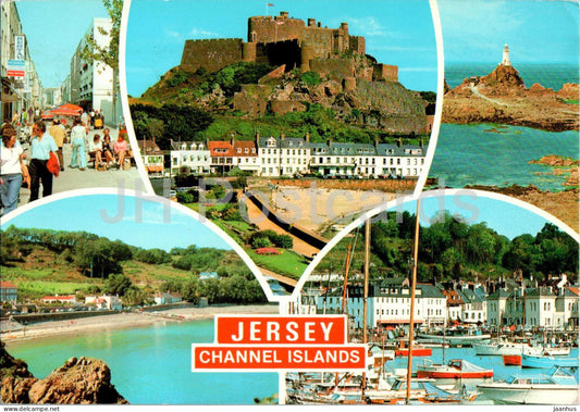 Jersey - Channel Islands - Mont Orgueil Castle - St Helier - multiview - 2J38 - Jersey - United Kingdom - used - JH Postcards