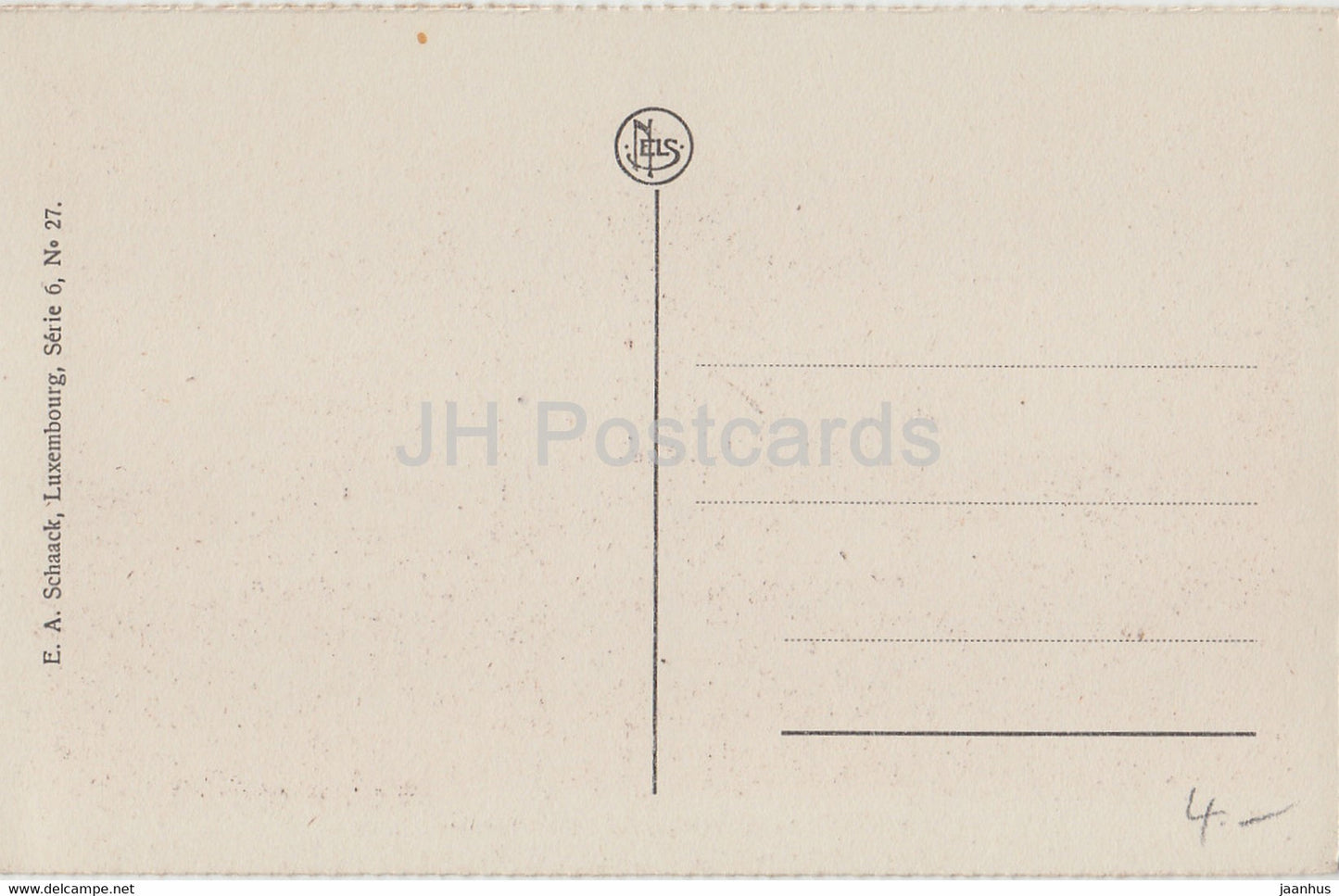 Vianden - Le Château - vue prise de la Route de Diekirch - château - 27 - série 6 - carte postale ancienne - Luxembourg - inutilisée