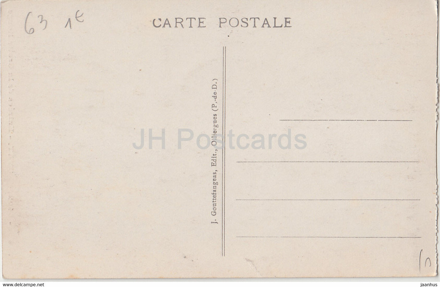 Royat - Entrees de la Grotte Rouge - 5402 - old postcard - France - unused