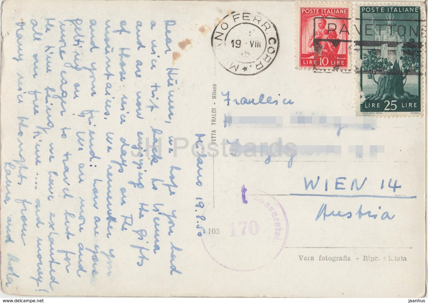 Milano - Milan - il Duomo - cathedral - old car - 103 - Italy - 1950 - used