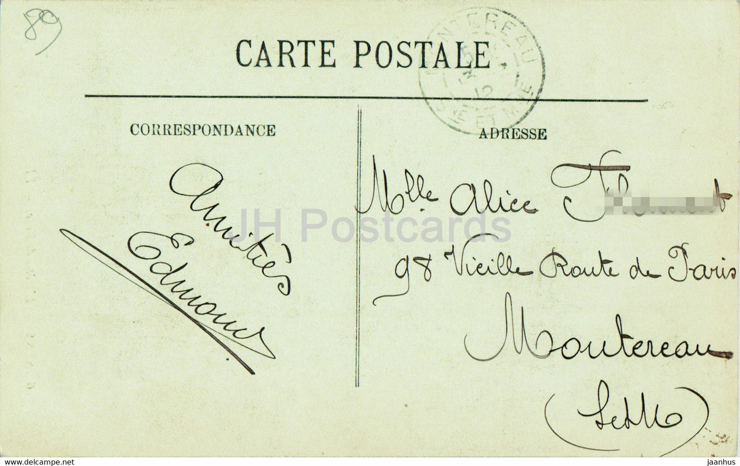 Sens - L'Hotel de Ville - 46 - old postcard - 1912 - France - used
