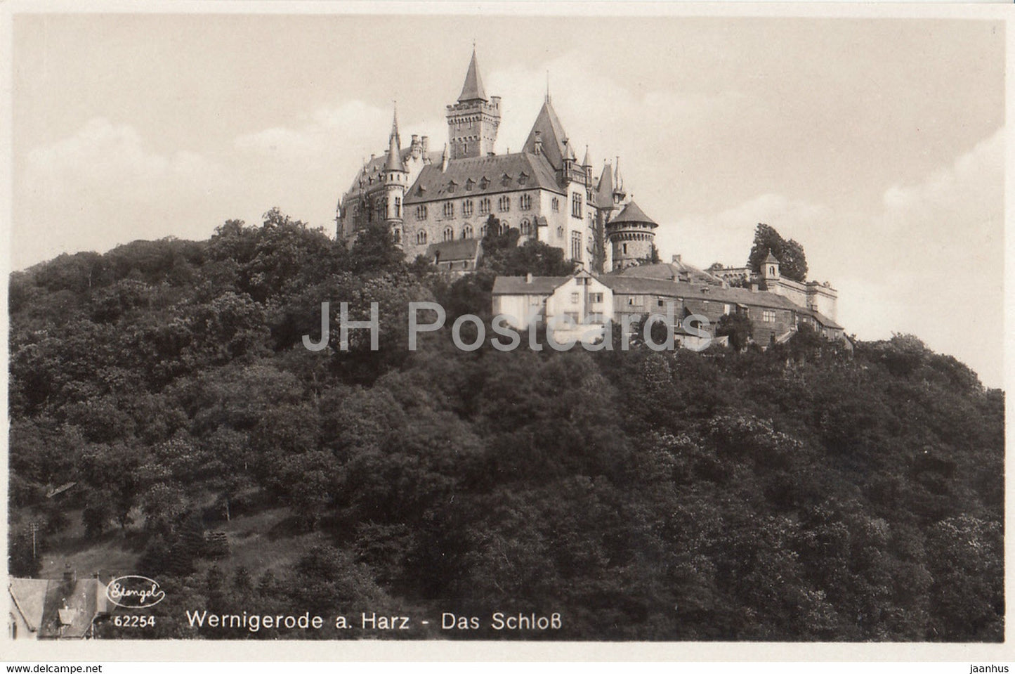 Wernigerode a Harz - Das Schloss - castle - 62254 - old postcard - Germany - unused - JH Postcards