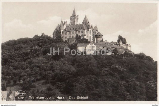 Wernigerode a Harz - Das Schloss - castle - 62254 - old postcard - Germany - unused - JH Postcards