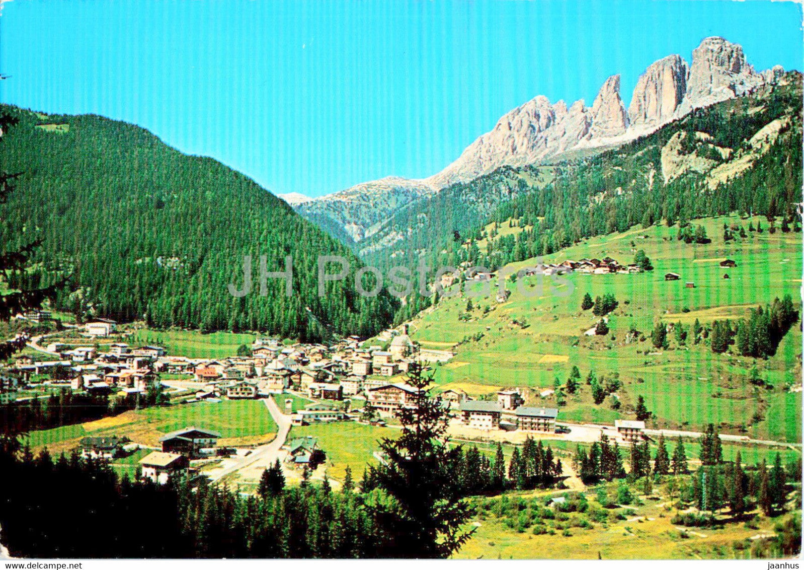 Campitello - Val di Fassa - Dolomiti - il Sassolungo - 1977 - Italy - used - JH Postcards