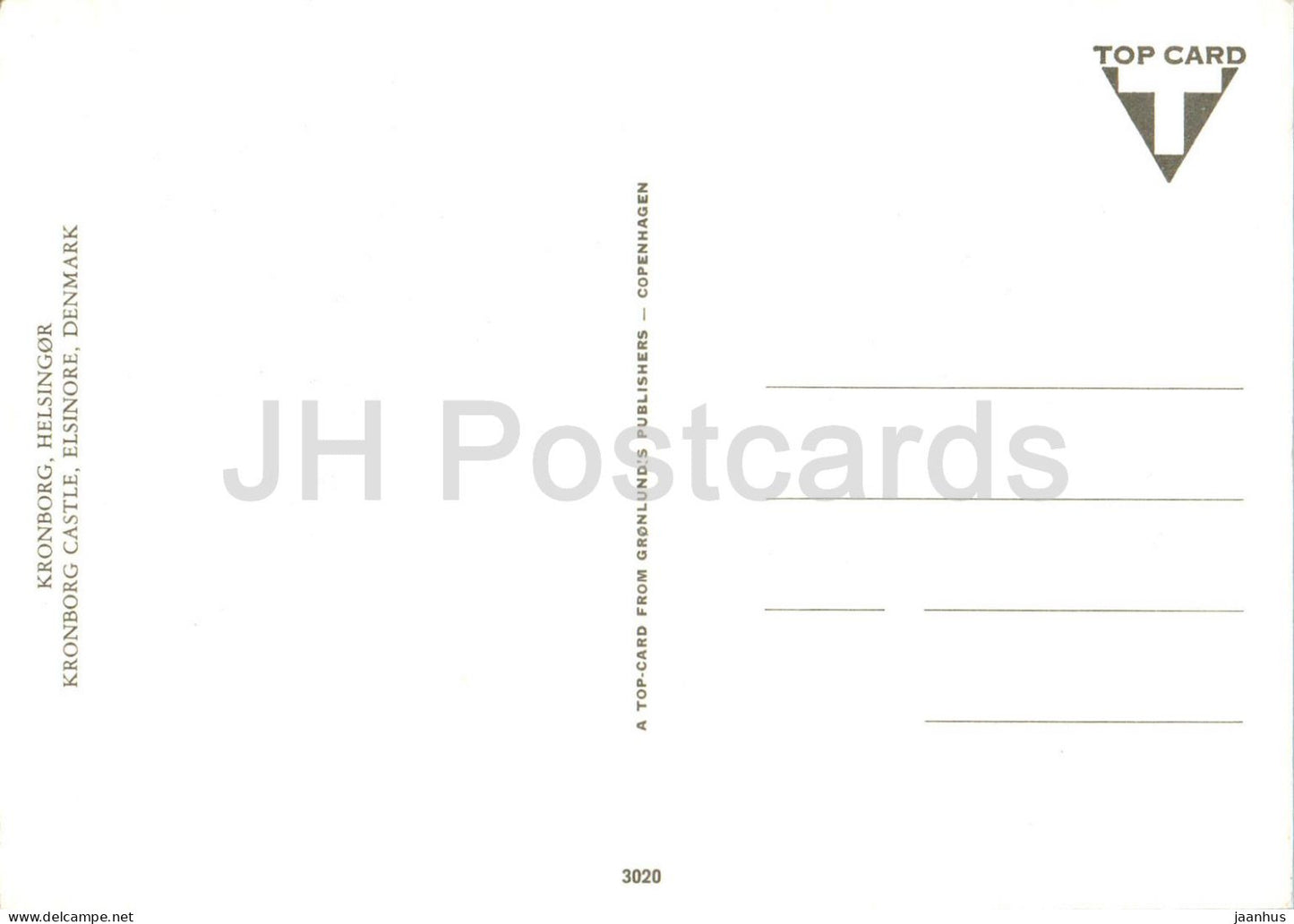 Kronborg - Helsingor - castle - 3020 - Denmark - unused