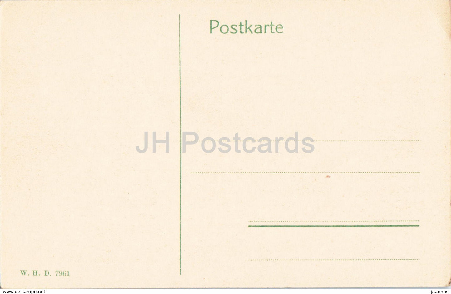 Nurnberg - Nuremberg - Sebalduskirche - church - W. H. D. 7961 - old postcard - Germany - unused