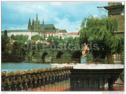 The Castle of Prague Hradcany - Praha - Prague - Czechoslovakia - Czech - used 1987 - JH Postcards